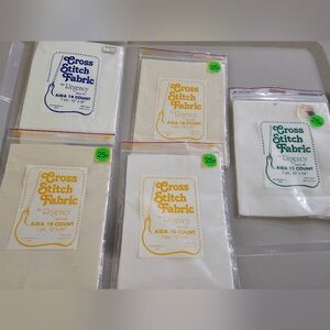 Cross Stitch Fabric Set